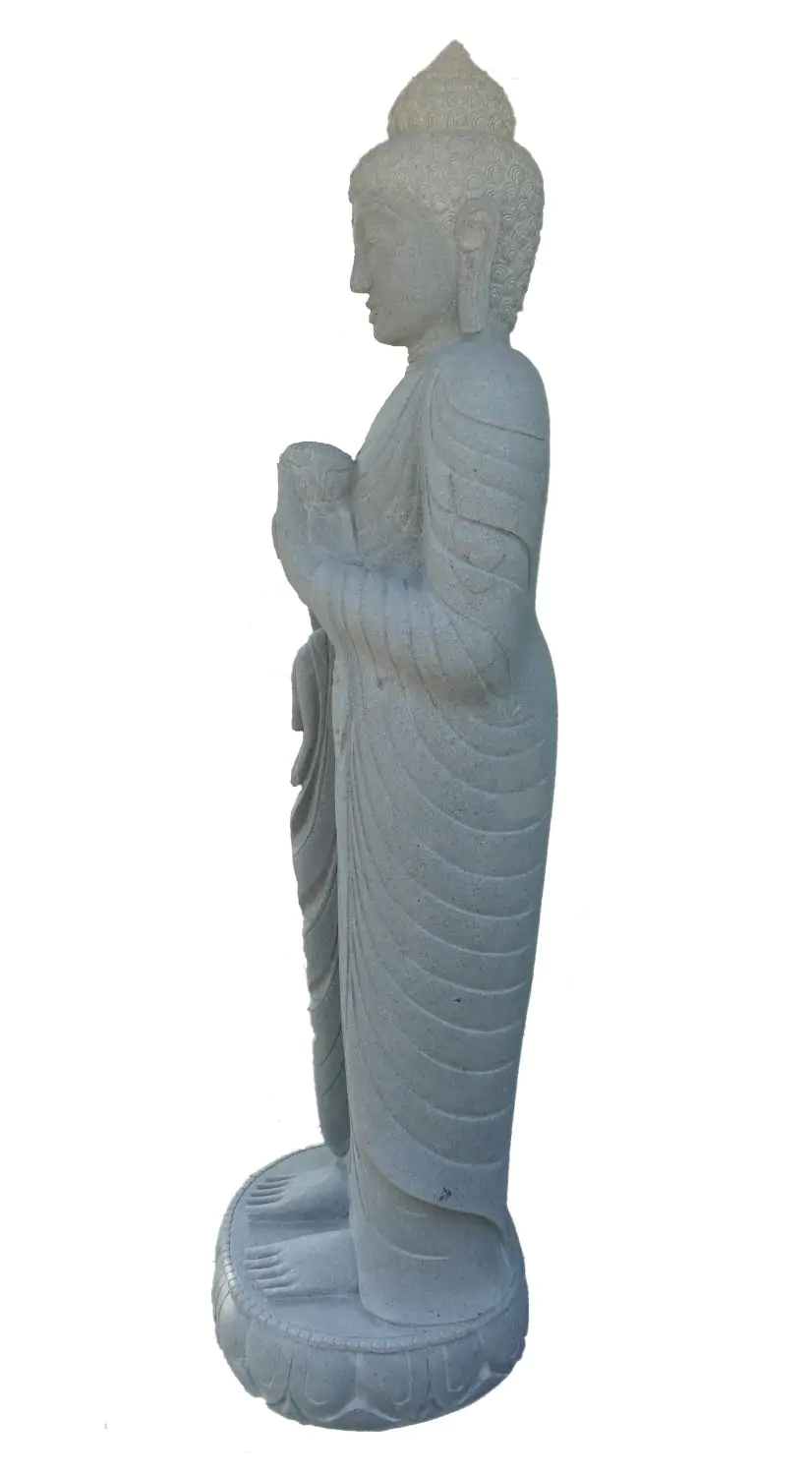  Product image 3 of the product “Standing Buddha with Lotus Flower, ca. 180 cm H ”